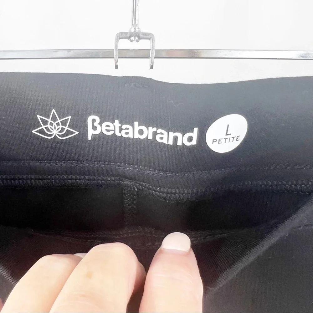 ✅ BETABRAND BLACK‎ Classic Dress Pant Yoga LARGE PETITE LIKE NEW CONDTION